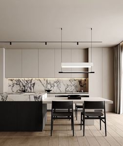 Mobili da Cucina Moderni CBMmart dal Design Personalizzabile in Toni Neutri per <span class=keywords><strong>Cucine</strong></span> Contemporanee con Design Gratuito - Product Image 2