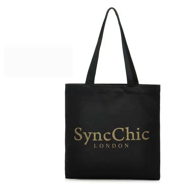 Oem Small Reusable Canvas Fabric Tote Bags For Women Business Custom Logo Printed