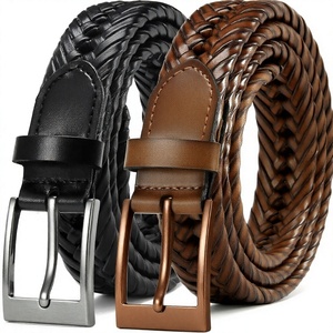 Cinturón de Cuero Trenzado de Piel de Vaca para Jeans y Uso Diario - Product Image 2