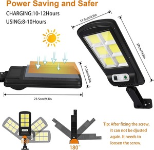 Lampe murale LED solaire extérieure créative pour jardin, cour et rue, éclairage décoratif, étanche IP65 - Product Image 5