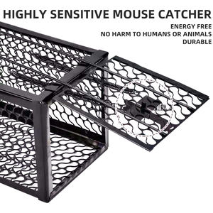 Herbruikbare <span class=keywords><strong>Humane</strong></span> Muisval Metalen Rattenkooi Voor Het Vangen En Loslaten Van Vaste Muizenverdrijver En Rattenval Voor Muizen En Vogels - Product Image 2