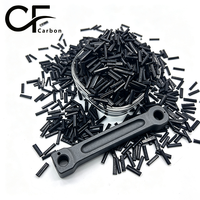 Granulés de polyamide 66 PA66 LCF40 haute performance à fibres de carbone longues, antistatiques, conducteurs et résistants à l'usure pour bras robotiques