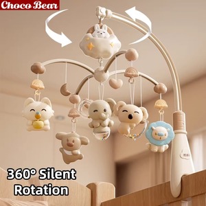 <span class=keywords><strong>Mobile</strong></span> musical pour bébé en ABS, éducation précoce, <span class=keywords><strong>mobile</strong></span> pour berceau, 360° °   Cloche musicale rotative - Product Image 1