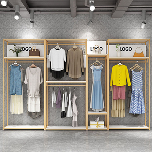 Alta calidad logotipo personalizado piso Metal ropa <span class=keywords><strong>de</strong></span> hombre percha ropa niños estante <span class=keywords><strong>de</strong></span> exhibición - Product Image 1