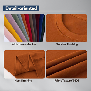 เสื้อยืดผ้าถักเนื้อหนาผสมโพลีเอสเตอร์/คอตตอนสำหรับผู้ชาย คุณภาพสูง พร้อมลายพิมพ์แบบกำหนดเอง ขายส่ง - Product Image 6