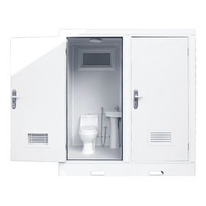 Bagno Portatile Mobile, Unità Sanitaria Singola o Doppia Disponibile, WC Portatile Personalizzabile per Cantieri e Eventi Pubblici - Product Image 1