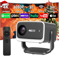 Sıcak Fırsat 4K 2GB16GB P20 Akıllı Projektör Full HD 1080P 500 ANSI Lümen Android 14 Kısa Mesafe 5G WiFi 6 BT 5.4 Ev Sineması Videosu