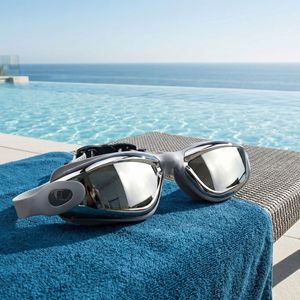 Junhains Swimming Goggles Set With Cap Nose Clip Earplugs Black Adult Waterproof Anti Fog Polycarbonate Lens - Product Image 2