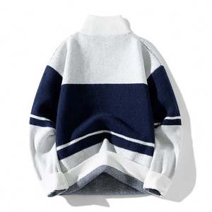 Suéter Personalizado con Logotipo para Hombre, Invierno, Parches Bordados, Jersey Informal, Tejido de Punto - Product Image 2