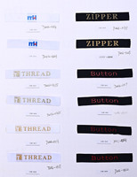 Étiquettes de vêtements personnalisées, lavables, imprimées, avec logo tendance, tissées à la machine, en damassé, pour vêtements
