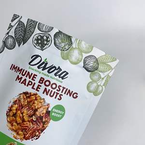 Quantité minimale de commande 500 pièces personnalisé refermable étanche à l'humidité debout pochette à fermeture éclair avec feuille d'aluminium Fruits secs noix sac alimentaire - Product Image 3