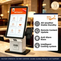 Quiosco de autoservicio con pantalla táctil Windows PC, pantalla interactiva POS, pago con tarjeta, pantalla de autoregistro, SDK, para elevadores, educación, aeropuertos, OEM