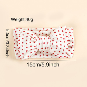 Diadema Ancha con Lazo para Bebé, Estampado Floral, Elástica y Suave, Turbante para Bebé, Bandas Elásticas para el Cabello de Bebés, Accesorios para el Cabello de Recién Nacidos - Product Image 2