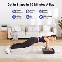 Plateforme vibrante mini silencieuse avec écran LED, vitesse réglable, plateforme de fitness pour la maison et entraînement du corps entier
