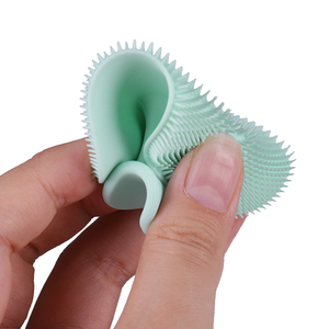 Brosse nettoyante faciale en silicone souple en forme de gourde, étanche, pour exfoliation, brosses de bain pour bébé, brosse de lavage du visage - Product Image 1