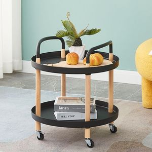 ชั้นเก็บของพลาสติกแบบถอดออกได้สินค้าแฟชั่นสไตล์โมเดิร์นชั้นวางของในครัวเรือนสองชั้นสำหรับห้องนั่งเล่น - Product Image 3