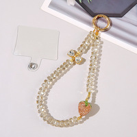 Nouvelle Arrivée Chaîne de Téléphone 3D avec Nœud et Strass, Pendentif Décoratif Délicat pour Coque de Téléphone et Étui pour Écouteurs