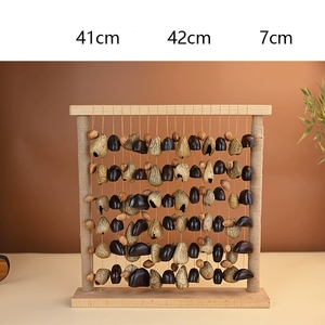 Wholesale Wooden Fruit Shell Row Bell Percussion Instrument Orff <b>Musical</b> Instrument For Sound Therapy And Home Decor - Product Image 2