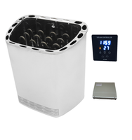 SAC-90NS Contrôleur tactile moderne en acier inoxydable 9KW, panneau de commande informatique pour chauffe-sauna domestique