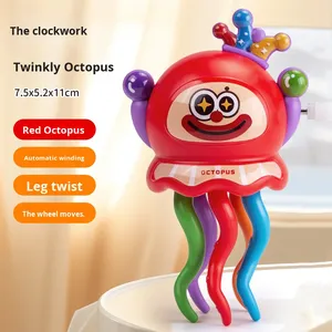 Hot Sell Colorful Clown Dancing Octopus Toy Lie Down Slide Standing Dance on Chain Children's Wind-Up Toys - Product Image 6