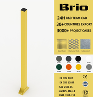 Système de protection de sécurité en treillis métallique BRIO 1000 Post pour machines lourdes