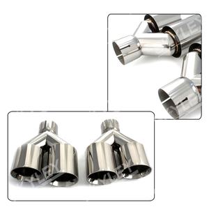 Preço de Fábrica Acessórios de Carro Ponteiras de Silenciador em Aço Inoxidável Tubo de Escape com Saída Dupla Tipo Y - Product Image 5