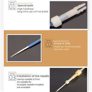 Aiguilles de maquillage permanentes aiguilles de tatouage à <span class=keywords><strong>aiguille</strong></span> unique naturelles pour sourcils de maquillage permanent - Product Image 2
