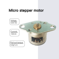 Moteur pas à pas micro 8 mm OD 2 phases bipolaires 5 V CC angle de pas de 18 degrés boîtier métallique RoHS pour instruments optiques