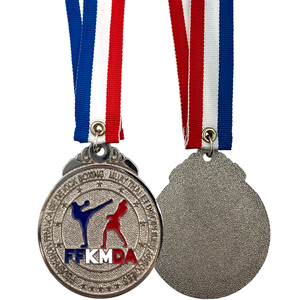 Venta al por mayor de medallas de recuerdo deportivo de cobre metal chapado en oro latón 3D logotipo personalizado Kickboxing Judo Jiu Jitsu Awards - Product Image 4