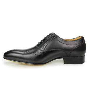 Chaussures basses pour hommes en cuir véritable personnalisées, style Oxford, antidérapantes, désodorisantes, avec fonction de massage, pour occasions formelles - Product Image 4
