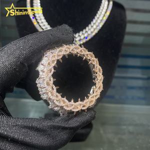 2 Tons Offre Spéciale Fine Iced Out <span class=keywords><strong>Custom</strong></span> Jewelry Hip Hop Moissanite Diamond DW6900 GA2100 Watch Accessory 925 Silver Thorn Bezel - Product Image 6