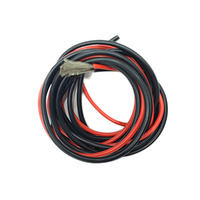 Câble en caoutchouc silicone souple de 95 mm, résistant aux hautes températures, 4 6 8 10 12 14 16 18 20 22 24 26 28 30 AWG