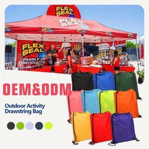 New Design Custom Cheap Nylon Drawstring Sportpacks Promotional Advertising Bags Cheap Printing Exclusive New Design Promotional