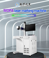Nouveau mode de refroidissement par air de machine de gravure de marquage laser de type fendu de fibre de CO2 UV pour le stylo de pistolet de bijoux et en métal