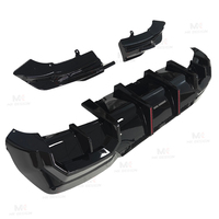 Diffuseur arrière style VTEN en PP avec éclairage LED pour BMW X3 G45 G48 2025+ Lame de pare-chocs arrière, séparateurs latéraux, ailerons, accessoires automobiles