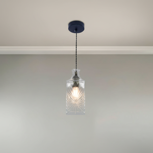 Elegante Moderno e Rettangolare di Vetro Ciondolo di Cristallo Bianco Caldo per Arredamento Sala da Pranzo E12 Base di Illuminazione - Product Image 2