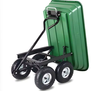 Multi-Functional Folding Garden <b>Tool</b> Car <b>Trolley</b> Four-Wheel Trailer Plastic Dump Truck Home Farm Use - Product Image 4