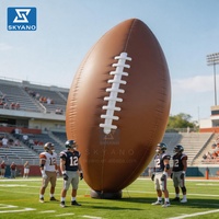 Ballon de rugby géant gonflable, modèle personnalisable, haute qualité pour la publicité