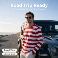 T-shirt à manches longues pour homme, col rond uni, 100% coton, surdimensionné, décontracté, imprimé en sérigraphie, jersey brodé