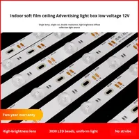 Rideau lumineux LED enroulable en aluminium à rétroéclairage, film souple IP20, pour plafond, TV, boîte à lumière en tissu, diffuseur décoratif 12V haute luminosité