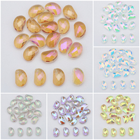 Zhubi 17x11mm perles d'amour chanceuses pour Couples et été plage verre perle bijoux bricolage artisanat fournitures