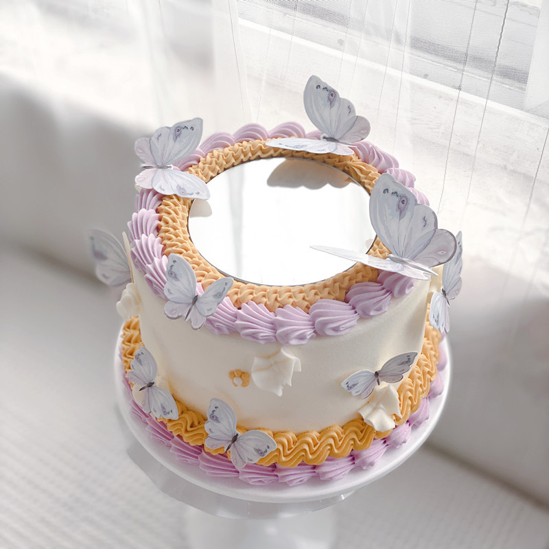 Candela Numero 6 Per Torta Di Compleanno – Forma Grande Farfalla Viola, 9 Cm, Cera Di Qualità, Per Feste E Decorazioni - 3