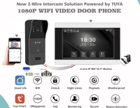 Interphone vidéo 2 fils économique pour usine, alimenté par Tuya IP Wifi 1080P, pour remplacement de système d'entrée de porte ancien et réduction des coûts