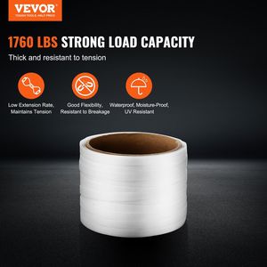 3/4 "X 0.03" ม้วนรัดผ้าทอ330 'สายรัด1763ปอนด์บรรจุภัณฑ์สำหรับงานหนัก - Product Image 2