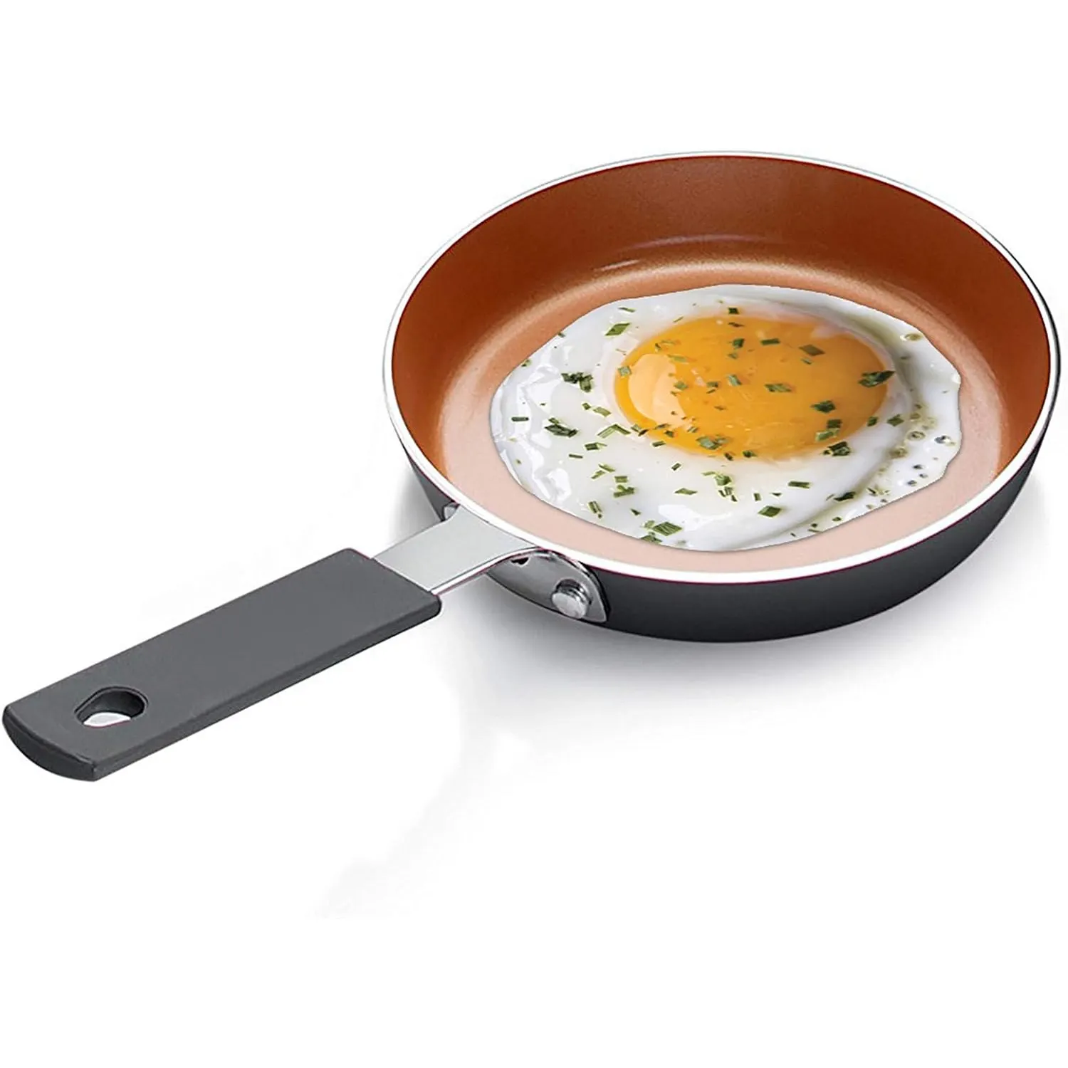 5,5 Zoll Ei- und Omelettenpfanne mit ultra antihaft-Keramikbeschichtung