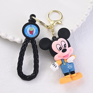 Nouveau mignon dessin animé Donald canard marguerite Couple <span class=keywords><strong>porte</strong></span>-clés transfrontalier debout Mickey <span class=keywords><strong>Minnie</strong></span> pendentif Silicone personnalisé <span class=keywords><strong>porte</strong></span>-clés - Product Image 6