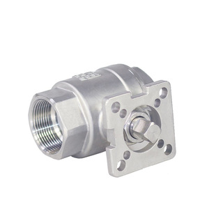 Vanne à boisseau sphérique en acier inoxydable, deux pièces, filetée, 1 pouce, pour eau à température normale - Product Image 1