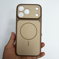 Étui de téléphone magnétique mat bicolore en PC et TPU de qualité supérieure pour iPhone 17 Pro Max