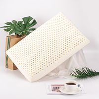 Oreiller de lit ergonomique moderne personnalisé avec soutien cervical en latex naturel vert de Thaïlande pour un sommeil sain dans les chambres à coucher de style moderne