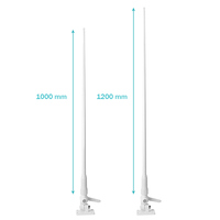 Antenne de Station de Base VHF en fibre de verre de haute qualité 156-163MHz pour navires et bateaux Transmission de Signal stable